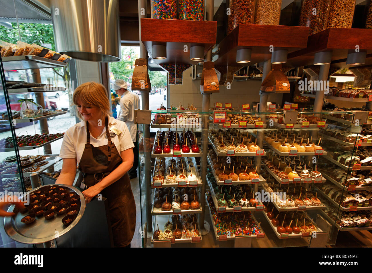 Rocky Mountain Chocolate Factory Shopping de la ciudad de Vancouver Canadá América del Norte