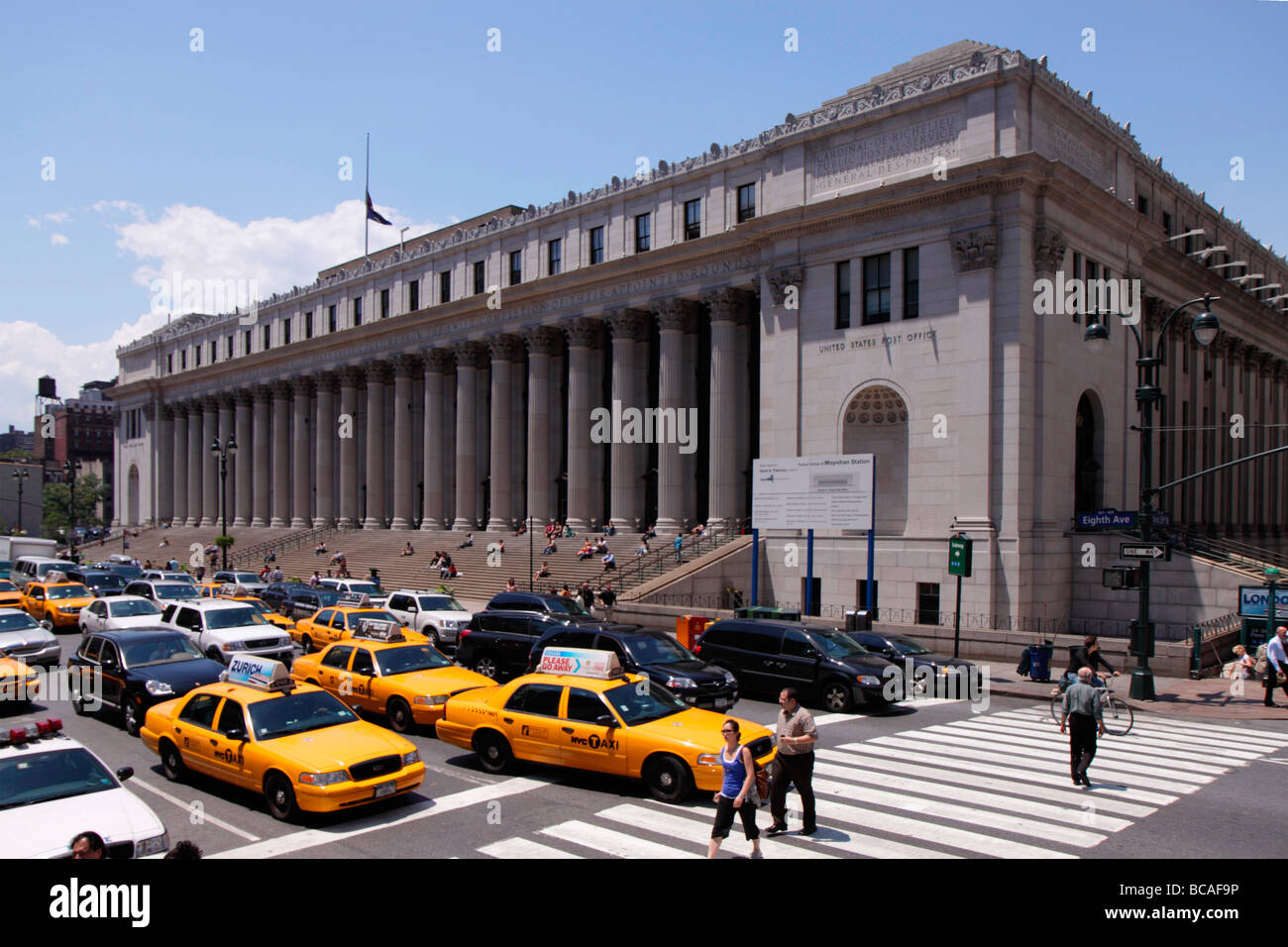 La oficina principal de correos, Manhattan, Nueva York Fotografía de stock Alamy