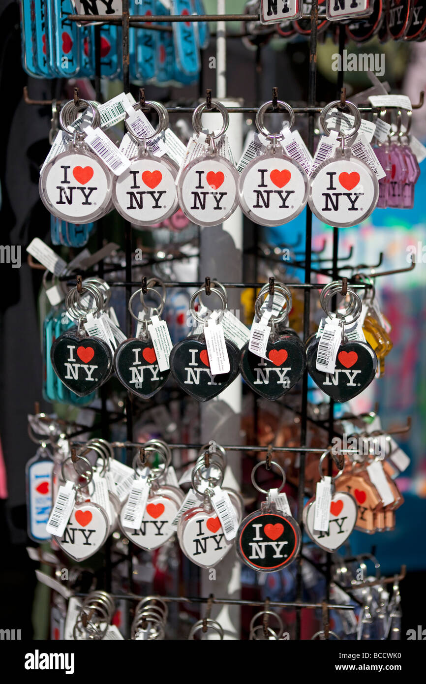 Souvenirs en NYC Foto de stock