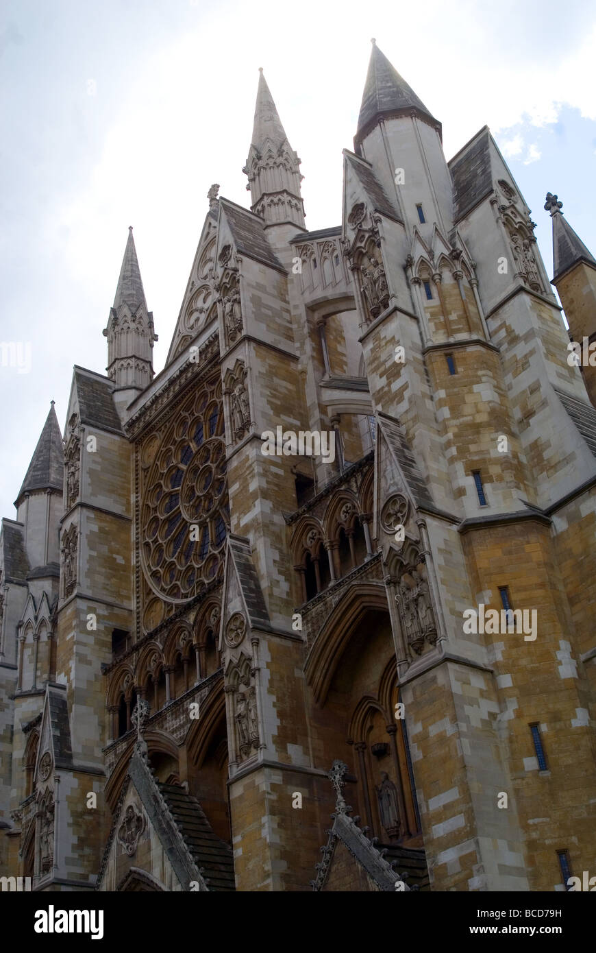 La abadía de Westminster por día Foto de stock