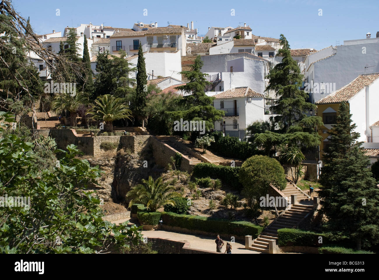 Ciudad de Ronda Jardines de Cuenca Fotografía de stock - Alamy