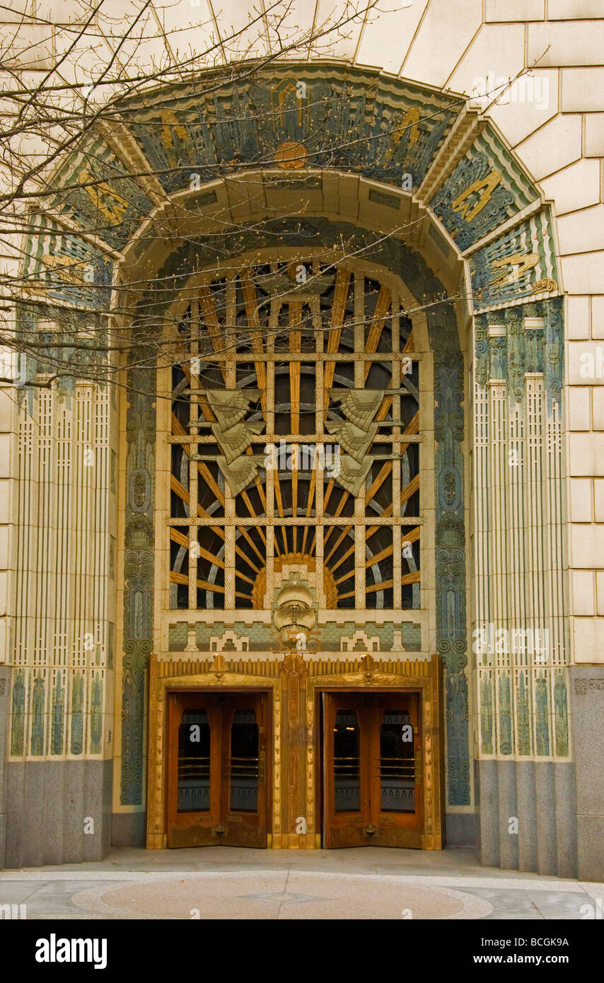 El Marine Building Vancouver mejores edificio patrimonial en Burrard Street en el centro de Vancouver Foto de stock