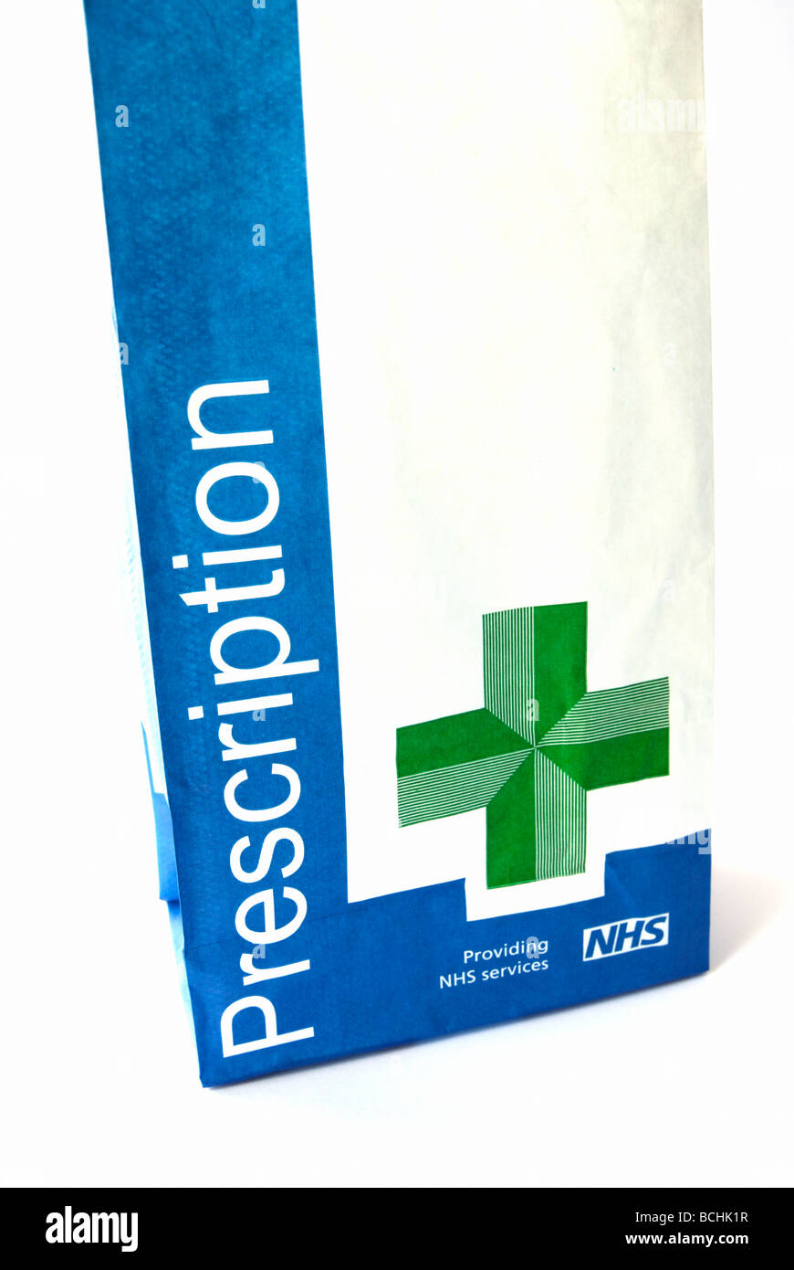 NHS bolsa de prescripción Foto de stock