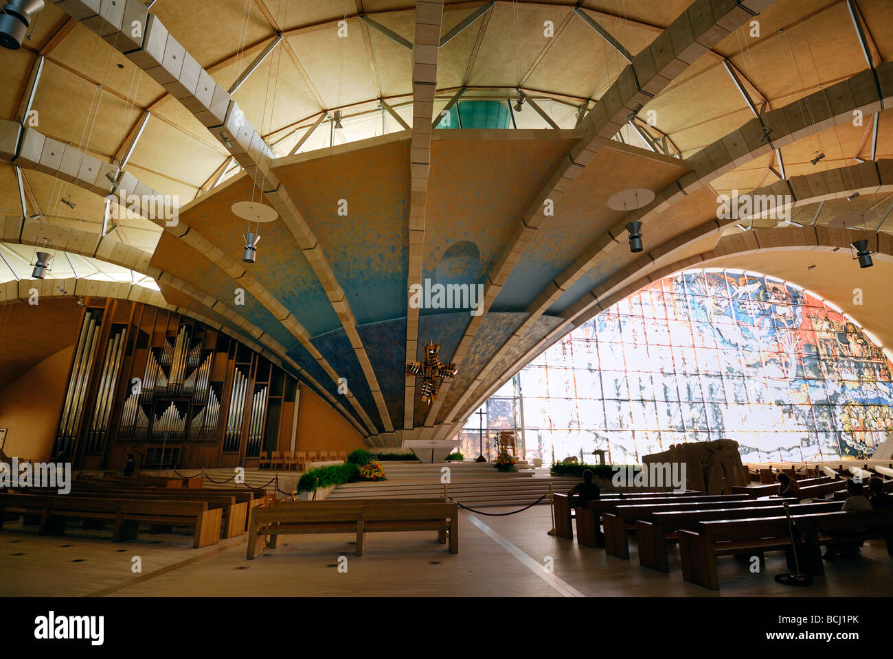 San Giovanni Rotondo Apulia Italia santuario del Padre Pío, diseñado por Renzo Piano Fotografía