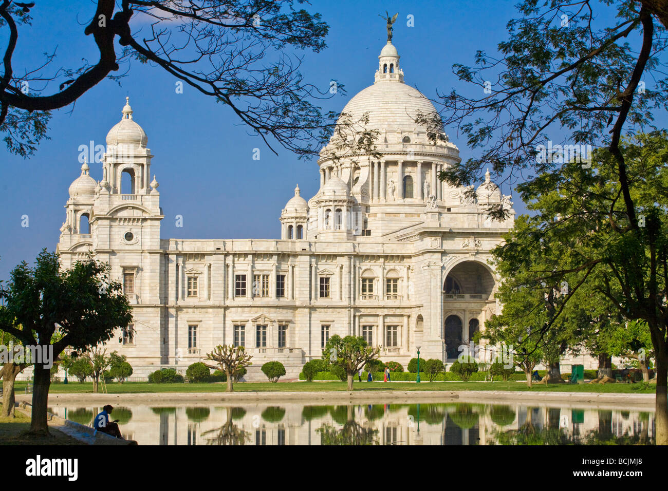 La India, Bengala Occidental, Kolkata, Calcuta, Chowringhee, Victoria Memorial Foto de stock