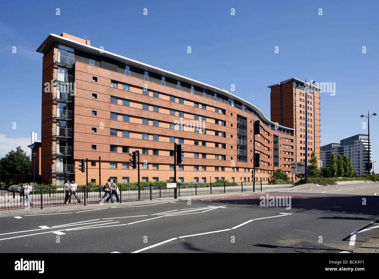 El Lakeside residencias de la Universidad de Aston Birmingham England Foto de stock