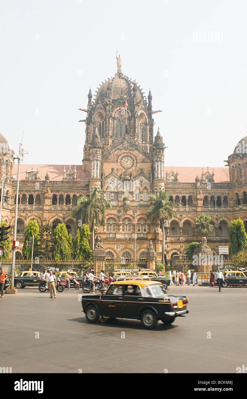 El Chhatrapati Shivaji Mumbai Foto de stock