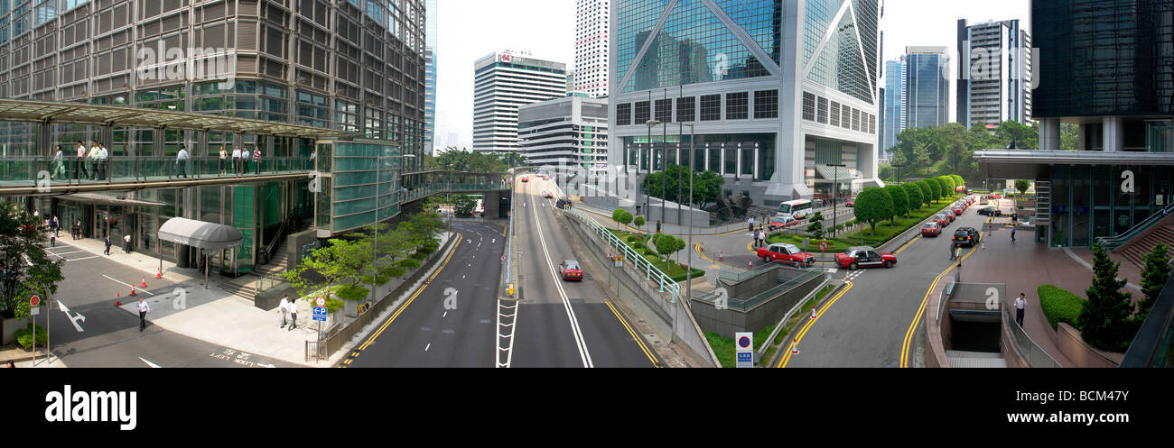 China Hong Kong Island distrito central bank y ámbito financiero Foto de stock