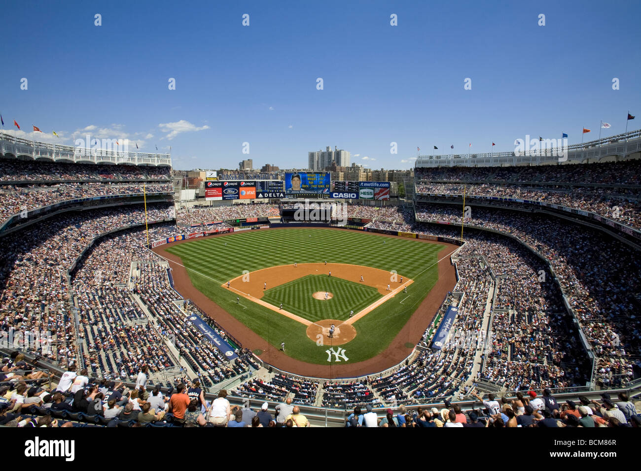 El Yankee Stadium (Nuevo), el Bronx, Nueva York, EE.UU. Foto de stock
