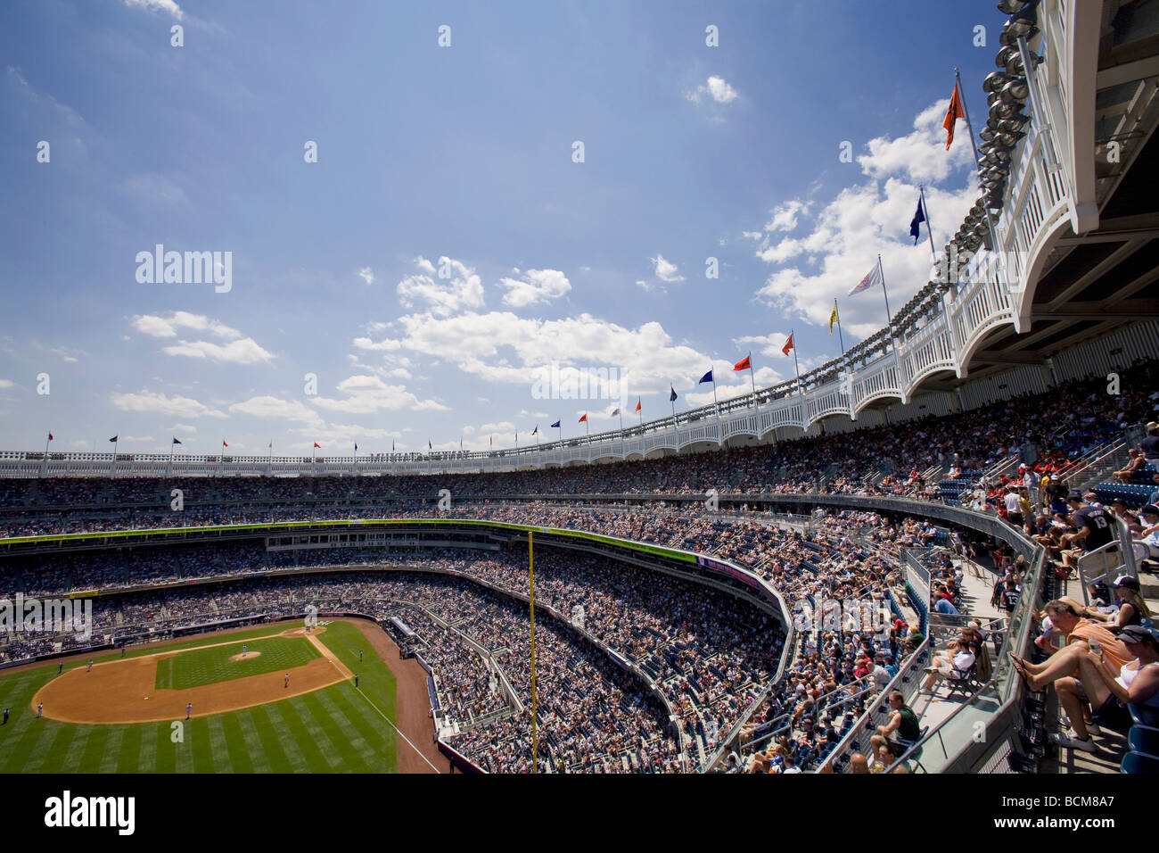 El Yankee Stadium (Nuevo), el Bronx, Nueva York, EE.UU. Foto de stock