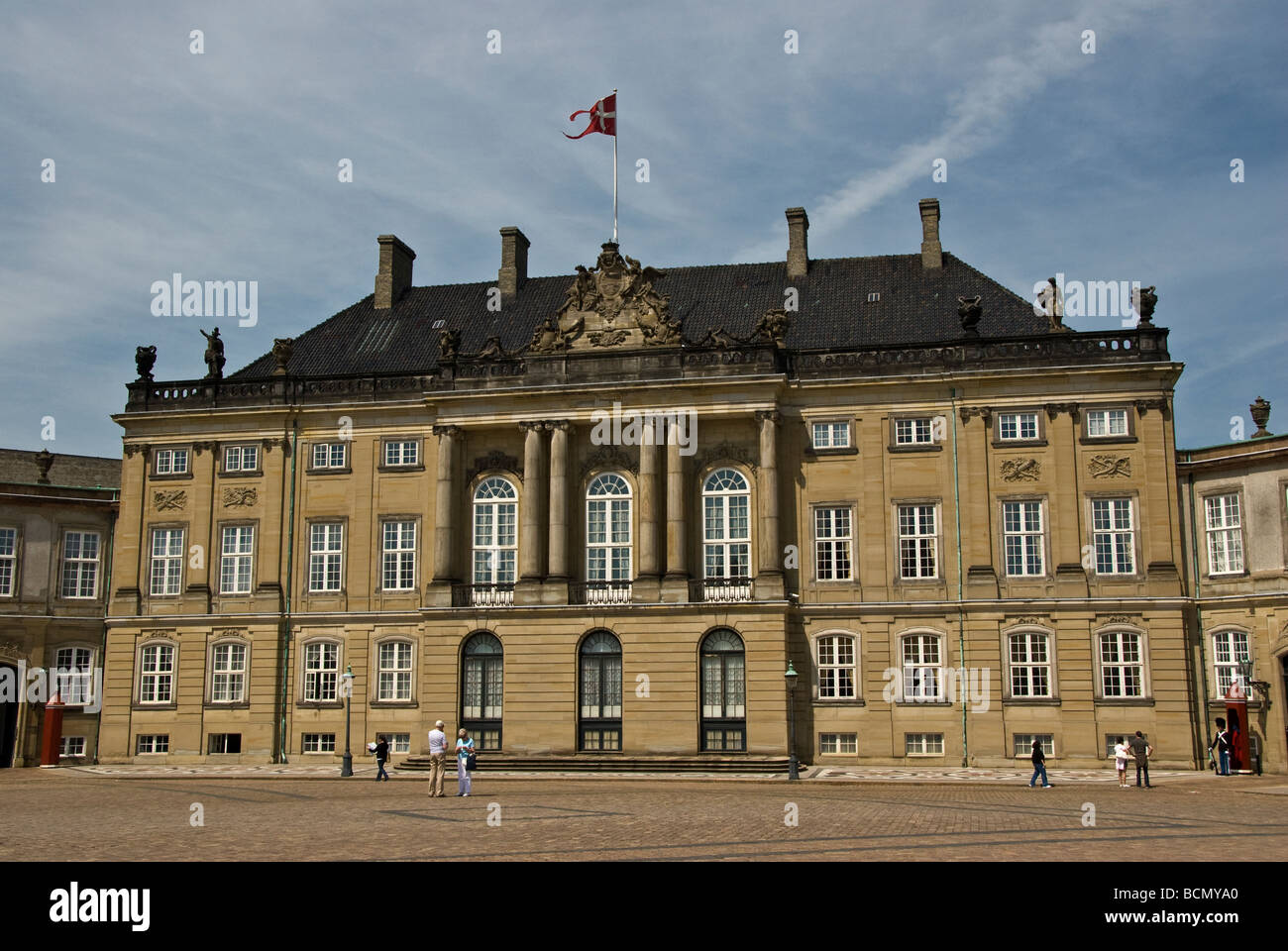El Palacio Real en Copenhague Foto de stock