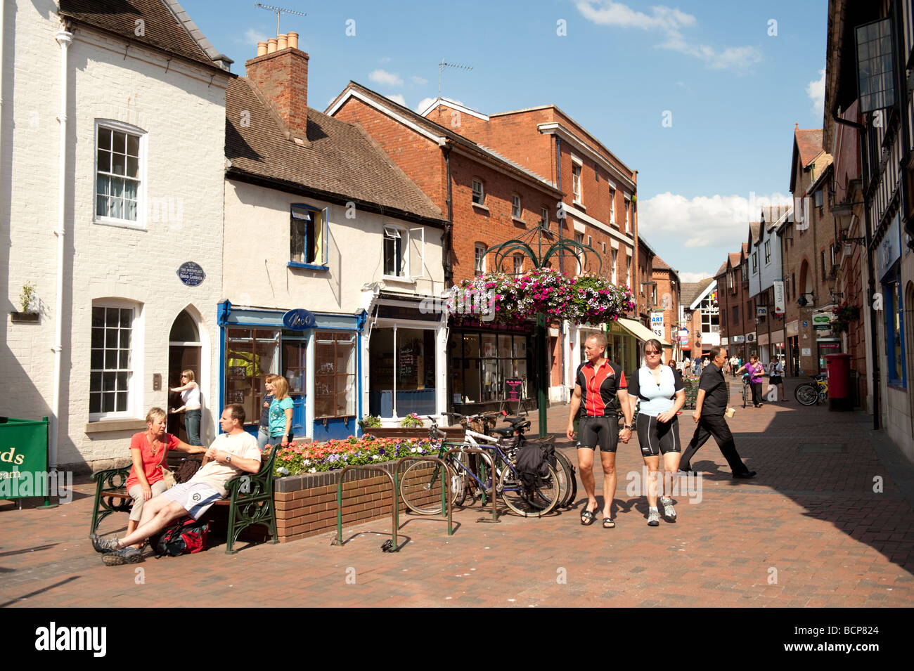 Maylord Street, Hereford city Herefordshire Inglaterra Foto de stock