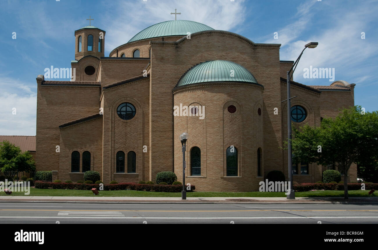 Iglesia moderna, en High street Columbus, Ohio, EEUU Foto de stock
