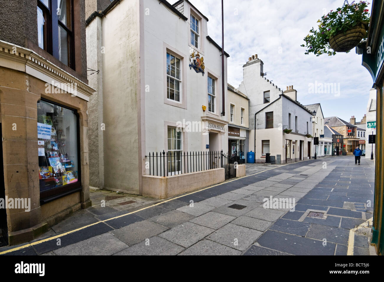 Albert calle peatonal en Kirkwall Orcadas Escocia continental Foto de stock