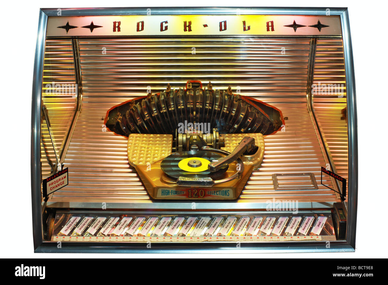 Rock-Ola 1448 desde el año 1955, el jukebox. Foto de stock