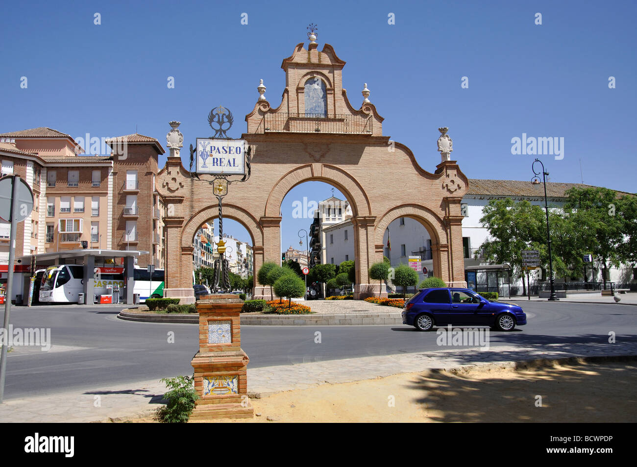 Puerta de Estepa, Antequera, provincia de Málaga, Andalucía, España  Fotografía de stock - Alamy