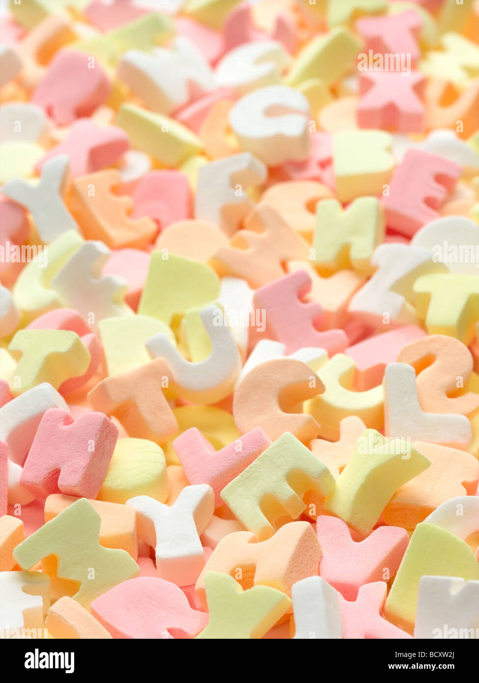 caramelo de alfabeto Foto de stock