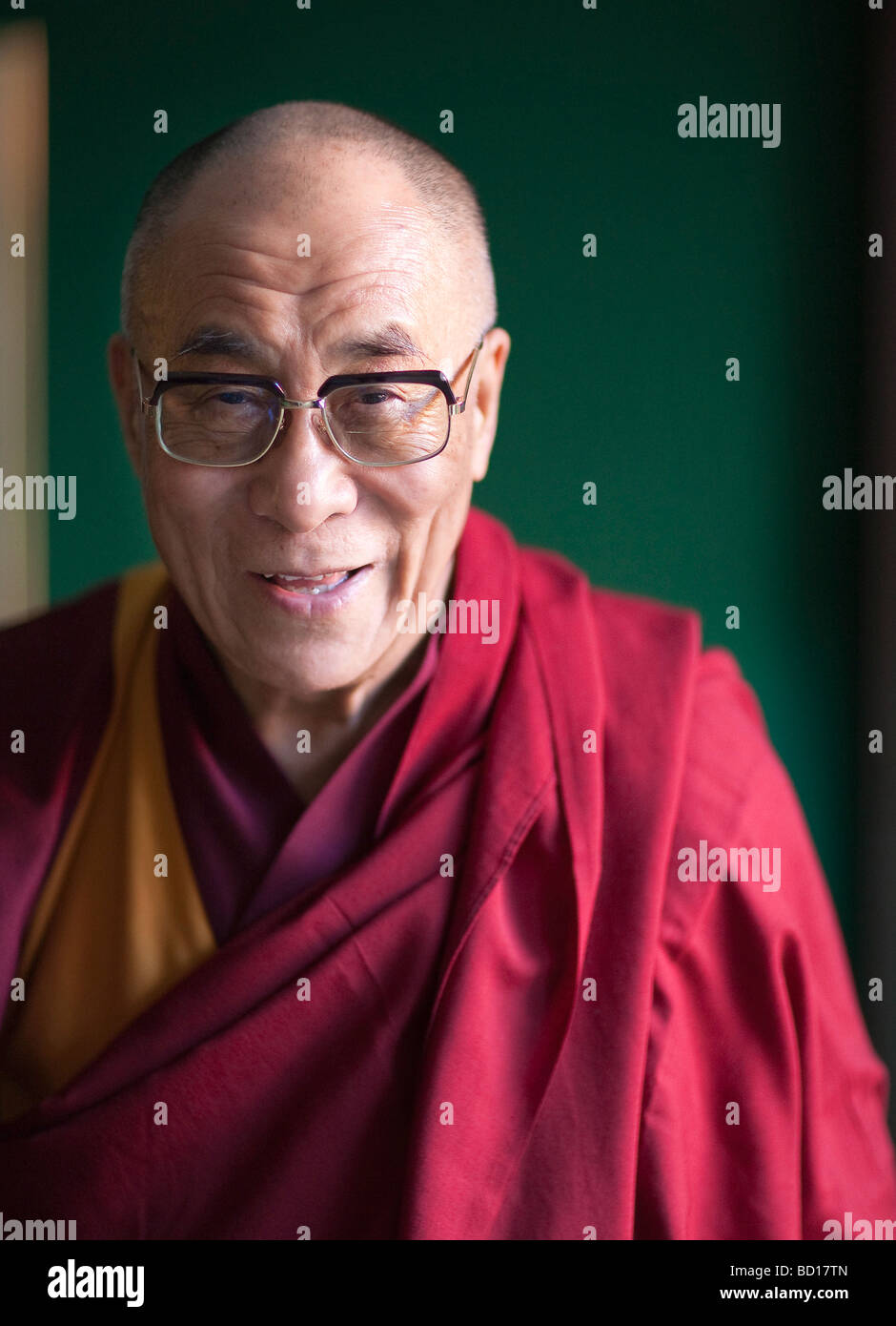 El XIV Dalai Lama Tenzin Gyatso Foto de stock