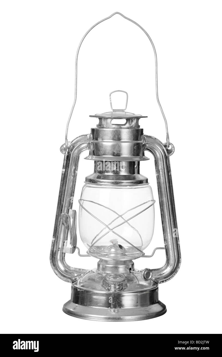 Vintage linterna lámpara de aceite antiguo Fotografía de stock - Alamy