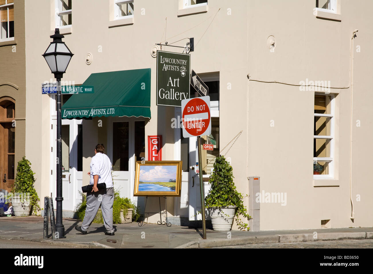 East Bay Street Charleston, Carolina del Sur, EE.UU. Foto de stock