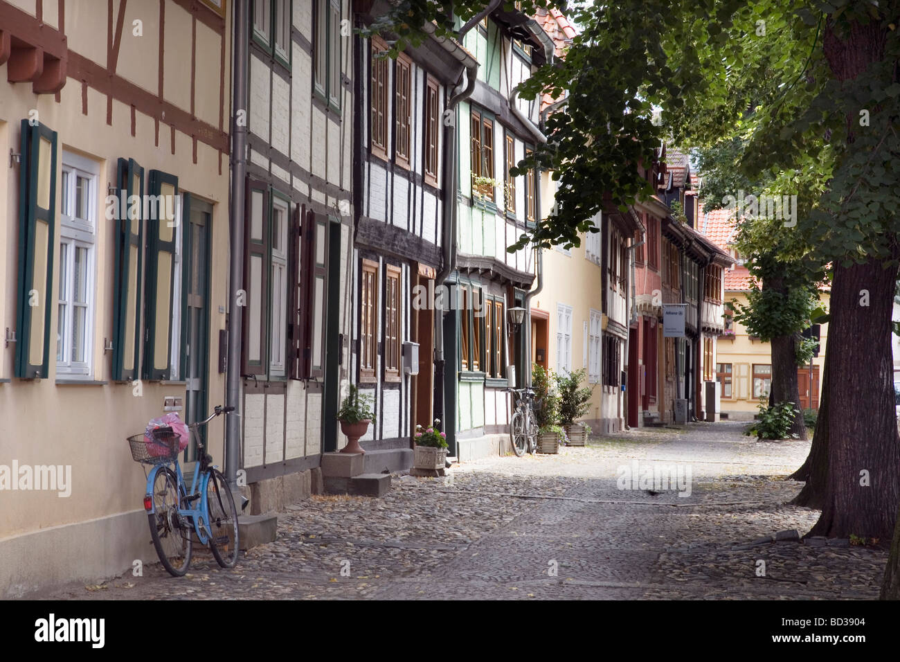 Kaiserstrasse, Quedlinburg, Sajonia-Anhalt, Alemania Foto de stock