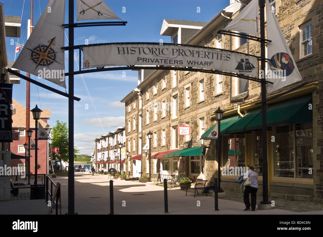 Las propiedades históricas de Nova Scotia restauración arquitectura en Halifax, Nova Scotia, Canadá Foto de stock