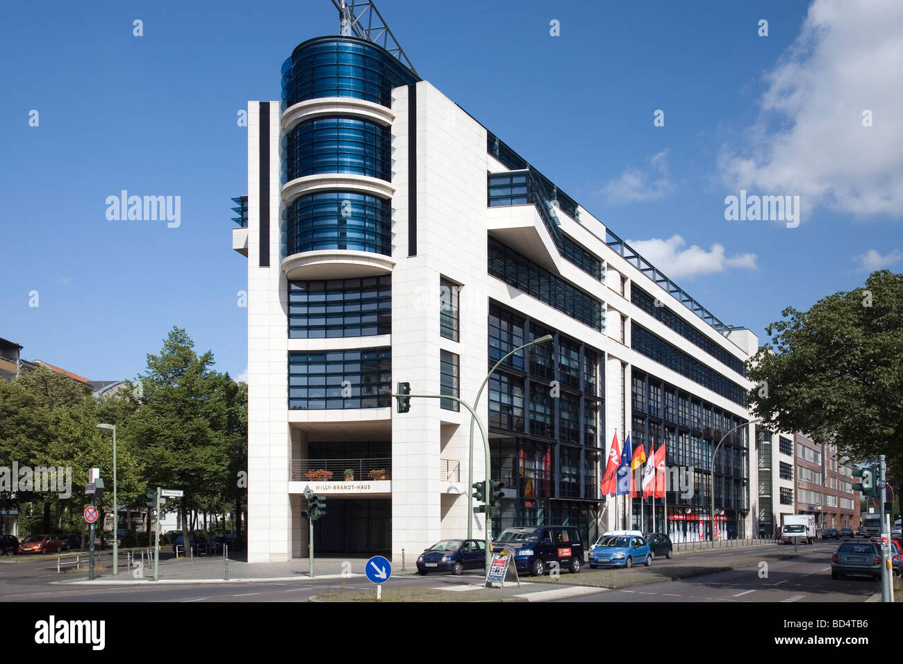 Willy Brandt Haus, en Berlín, Alemania Foto de stock