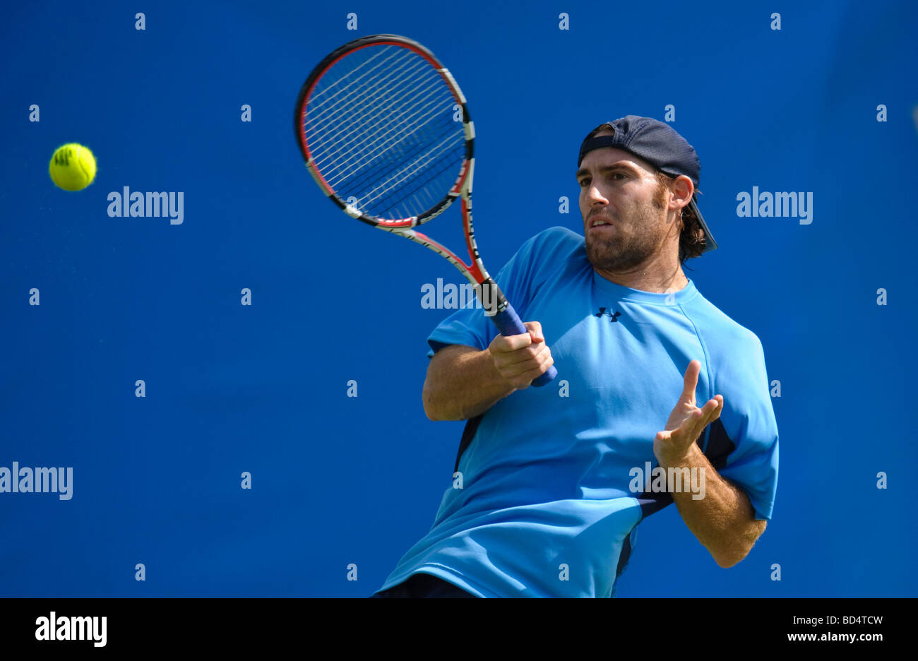 Robby Ginepri en acción Foto de stock