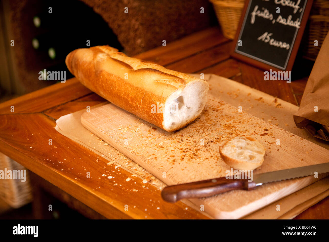Baguette en Goult, Provenza Francia Foto de stock