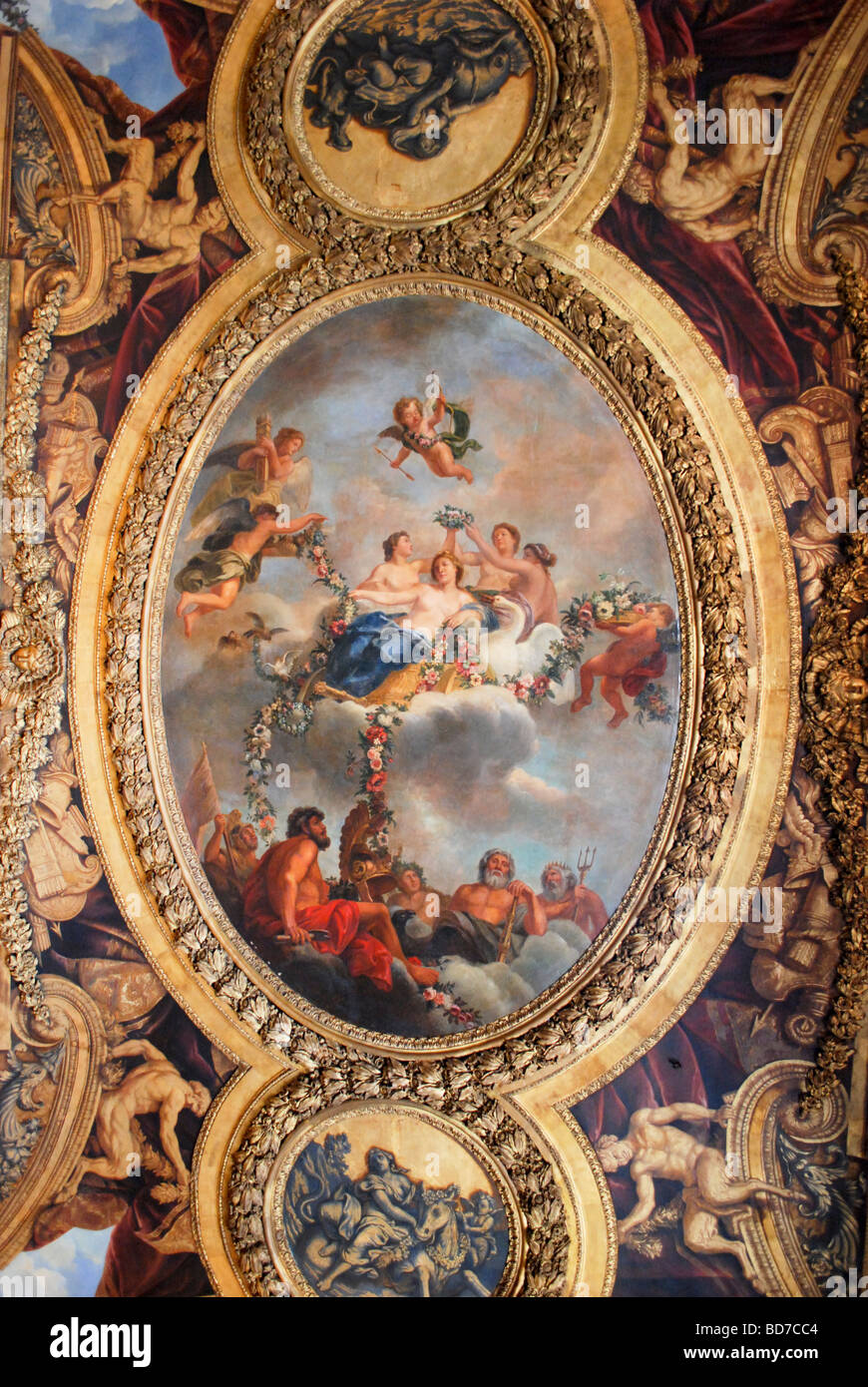 Francia Versalles interior del palacio de Versalles. Foto de stock
