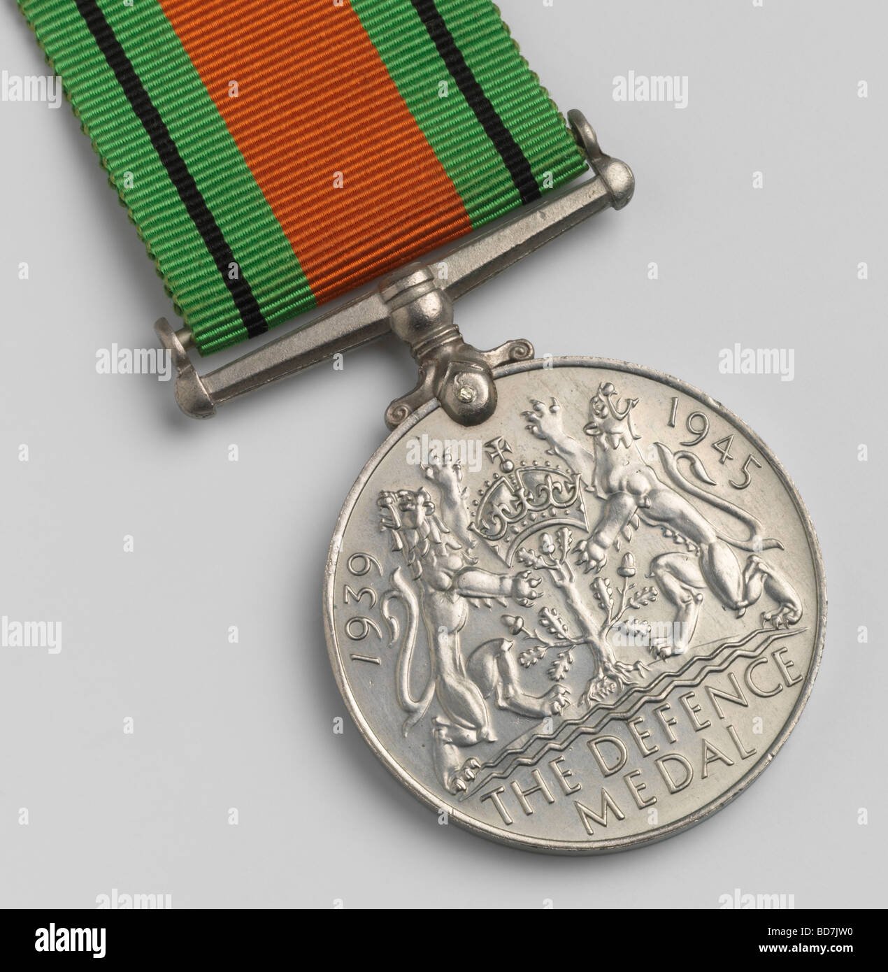 El reverso de la medalla de servicio y de la Mancomunidad Británica desde la segunda guerra mundial Foto de stock