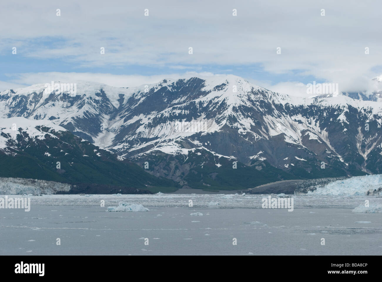 El glaciar Hubbard, Alaska, Foto de stock