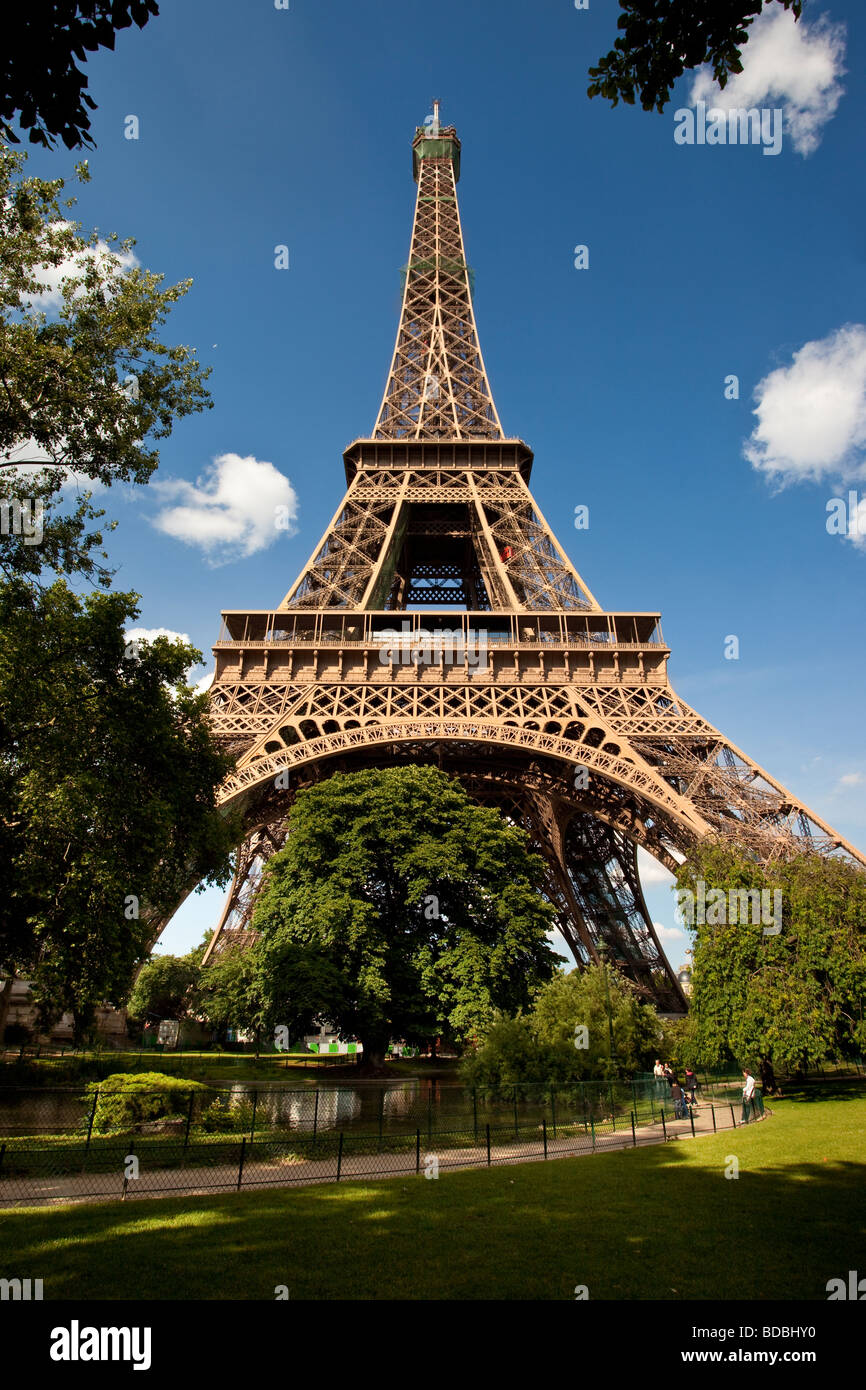 Torre Eiffel, París Francia Foto de stock