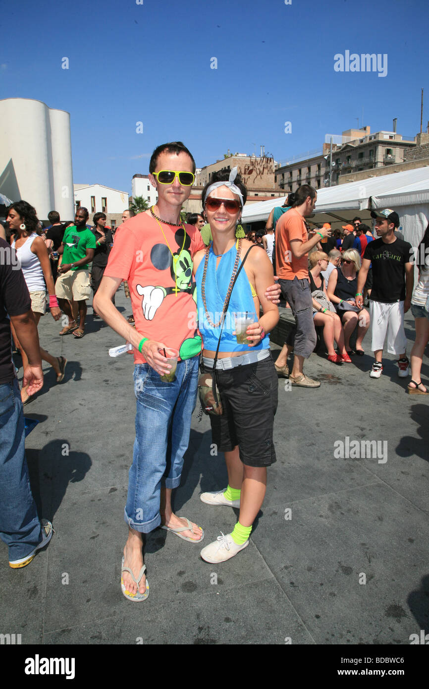 El festival Sónar, Barcelona 2009 Foto de stock
