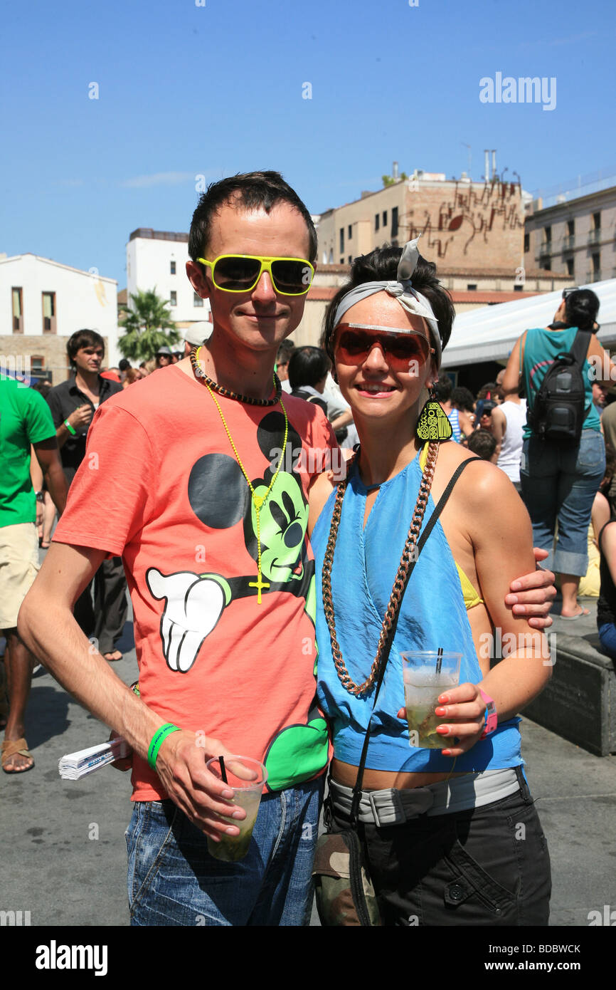 El festival Sónar, Barcelona 2009 Foto de stock