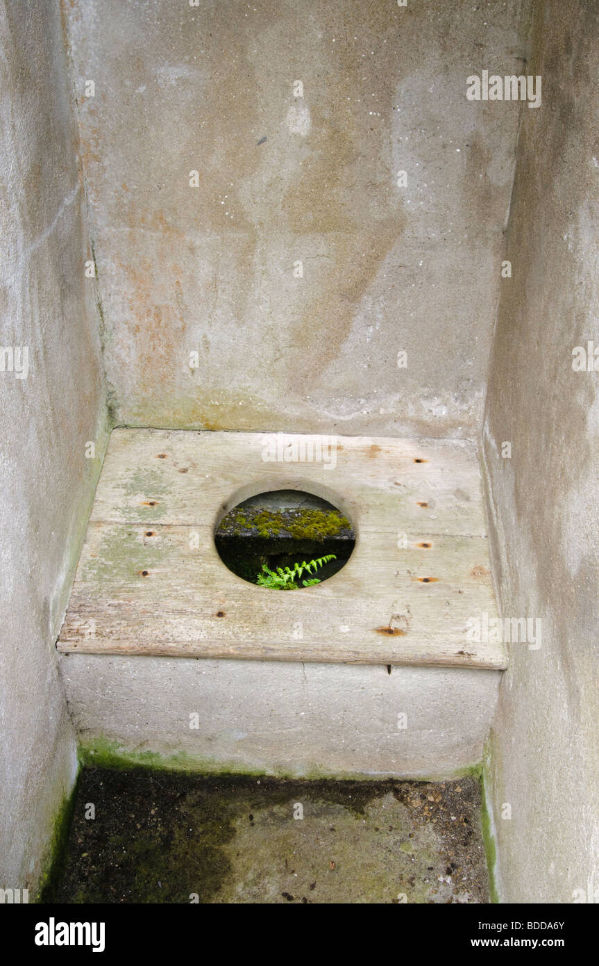 Papel tapiz de rayas en los setenta guardarropa con estanterías encima de wc  con asiento de madera Fotografía de stock - Alamy