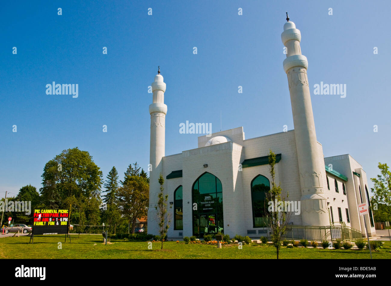 Mezquita de Pickering , las afueras de Toronto, Ontario, Canadá Foto de stock