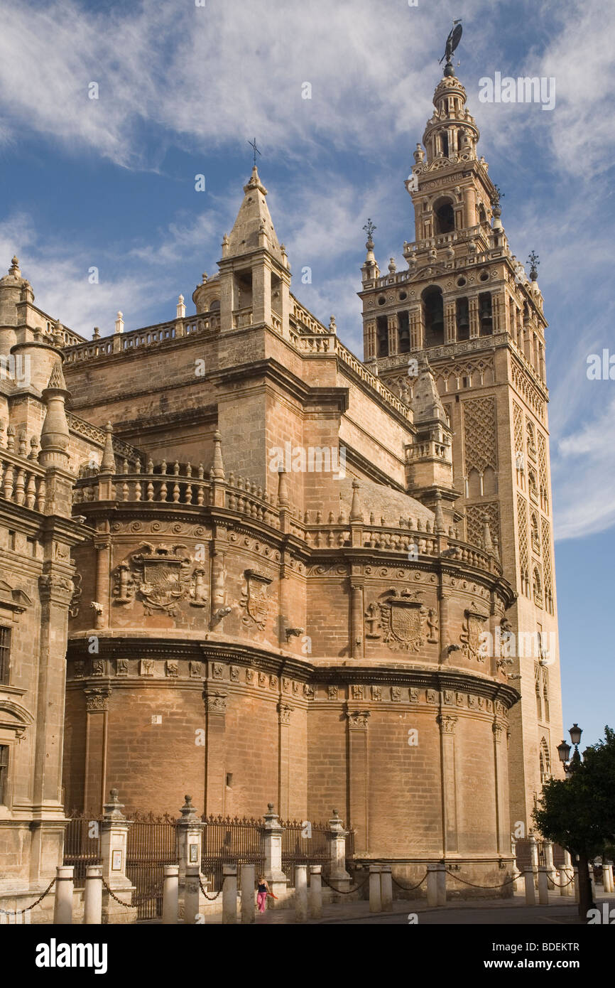 La catedral de Sevilla Andalucía España Foto de stock