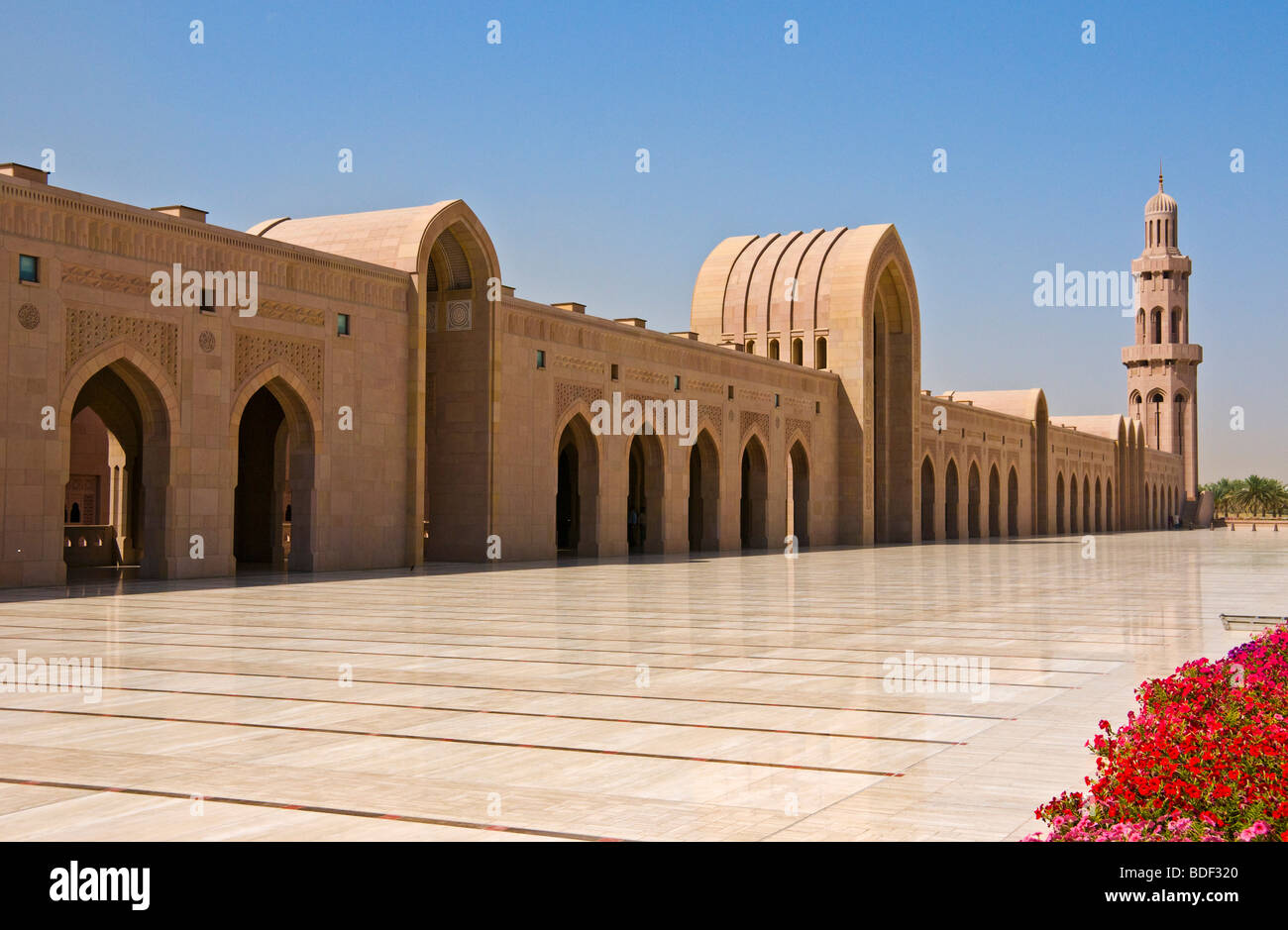 Gran Mezquita Sultan Qaboos Mascate, Sultanato de Omán Foto de stock