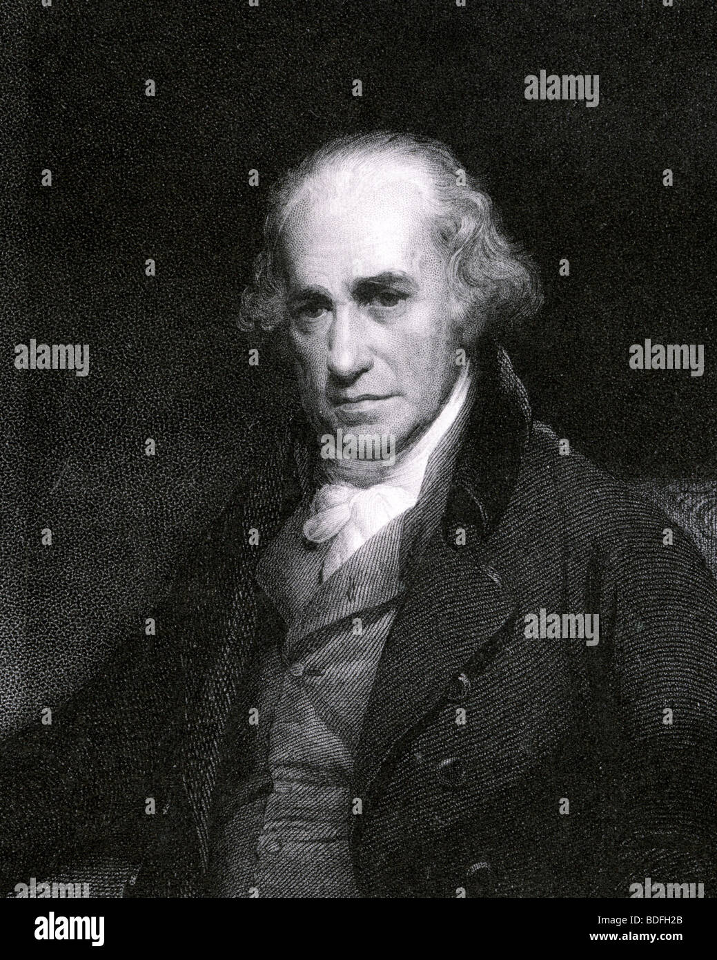 JAMES WATT - ingeniero e inventor escocés (1736-1819) Foto de stock