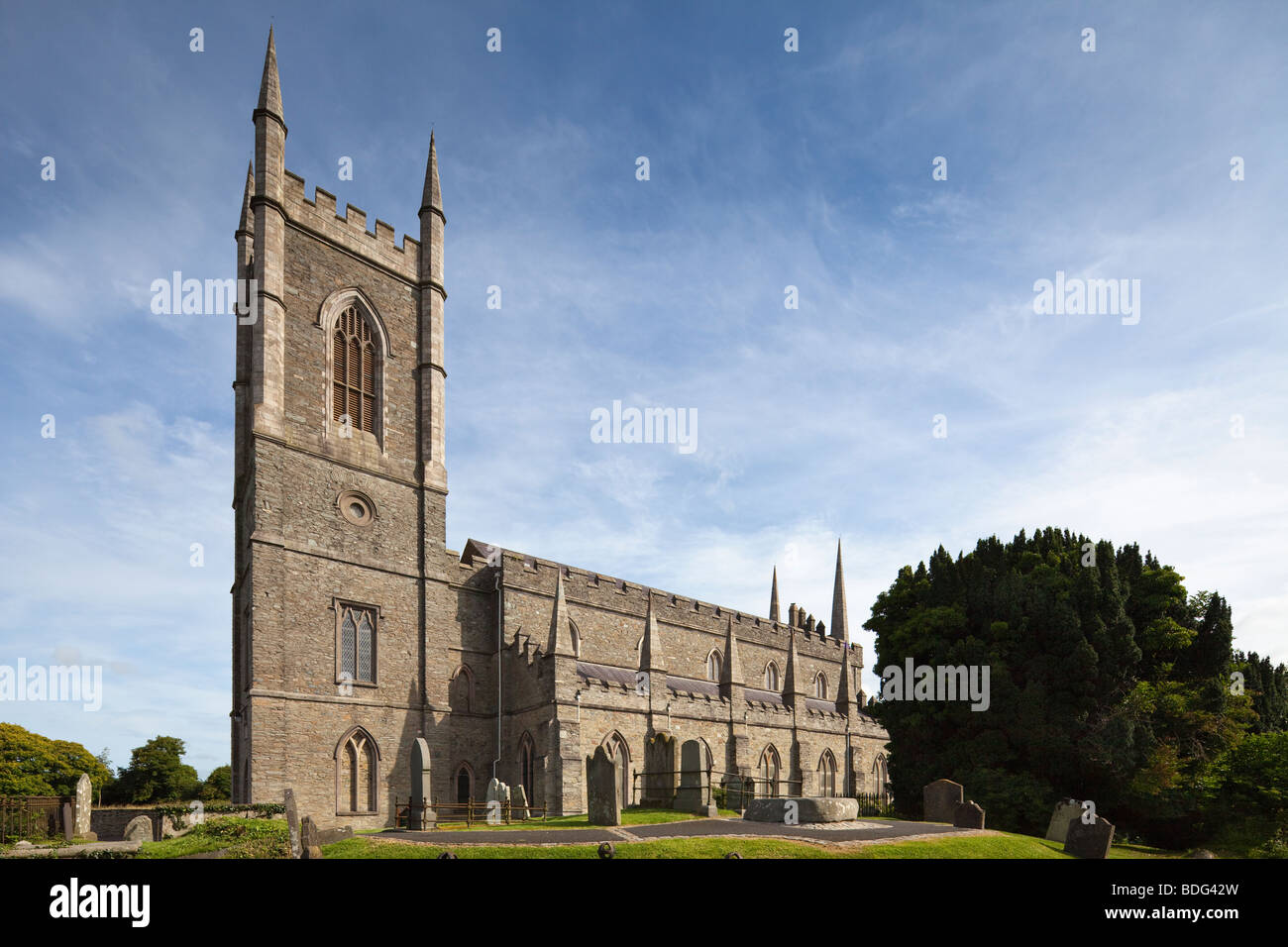 La Catedral de St Patrick, Downpatrick, Co Down, Irlanda del Norte Foto de stock