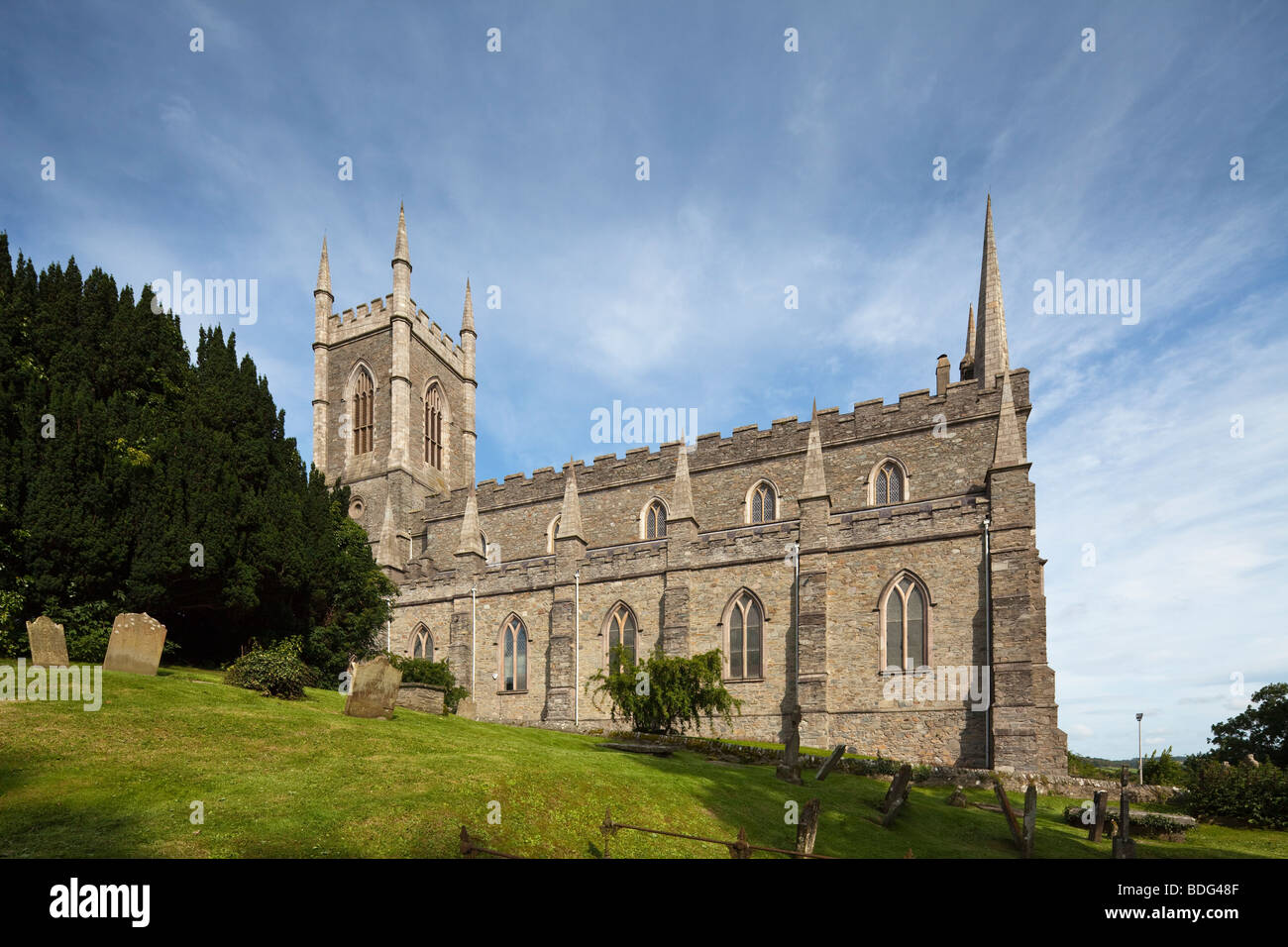 La Catedral de St Patrick, Downpatrick, Co Down, Irlanda del Norte Foto de stock