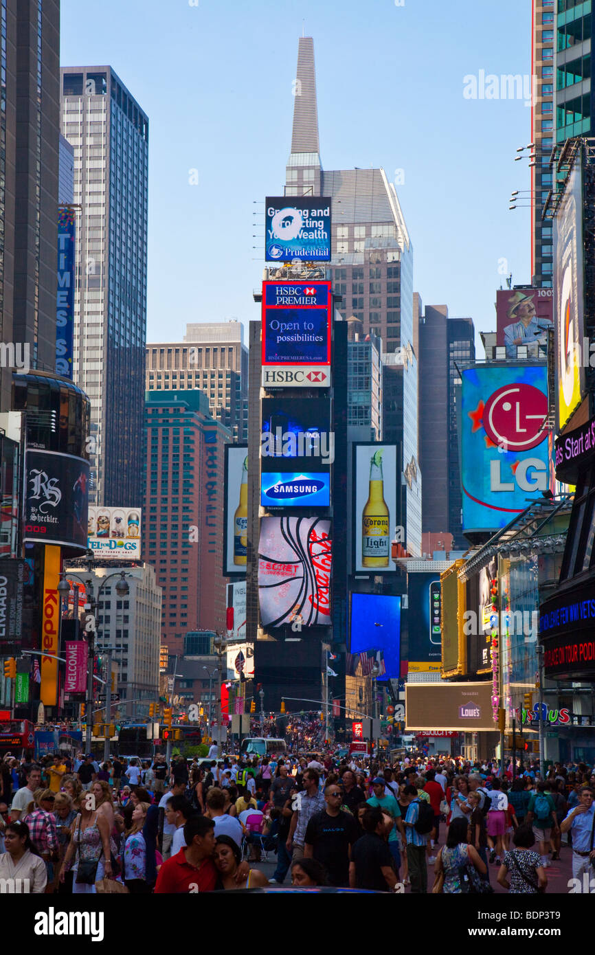 Times Square en la Ciudad de Nueva York Foto de stock