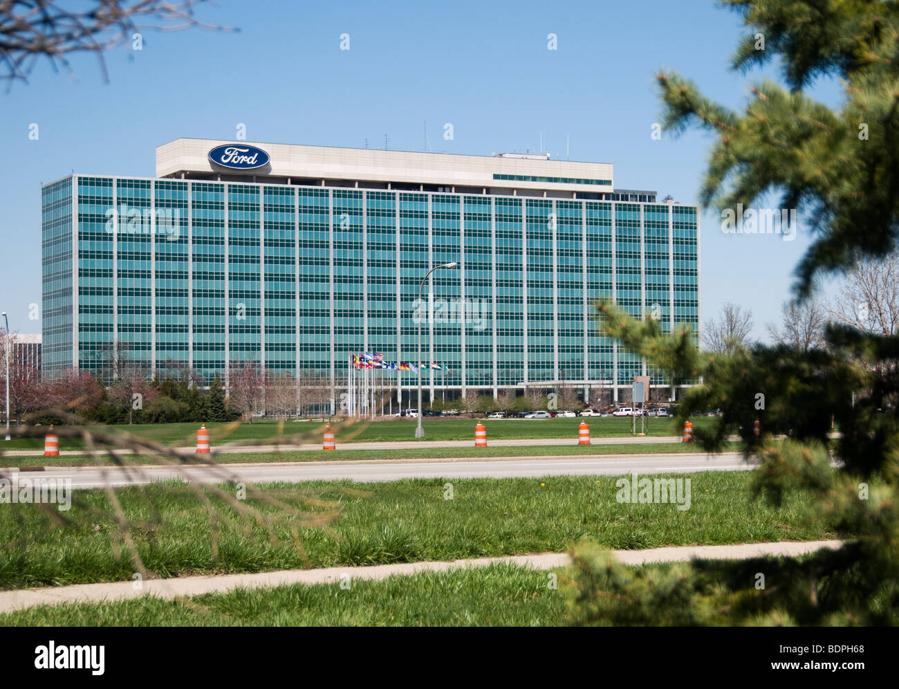 La sede de Ford en Dearborn, MI, EE.UU. Foto de stock