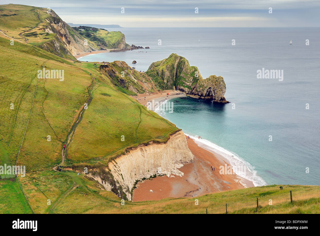 Puerta de Durdle costa de Dorset Foto de stock