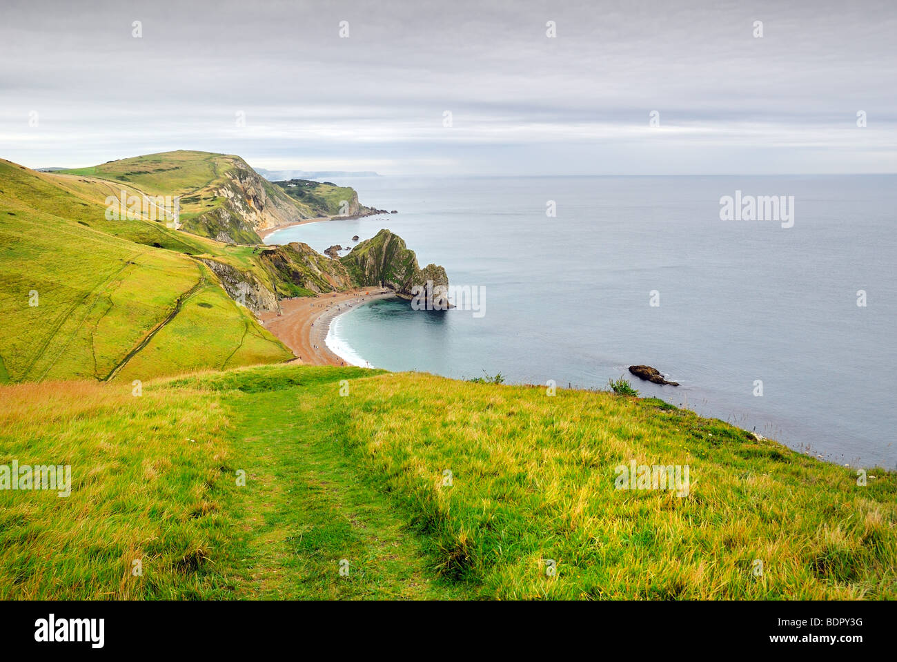 Puerta de Durdle costa de Dorset Foto de stock