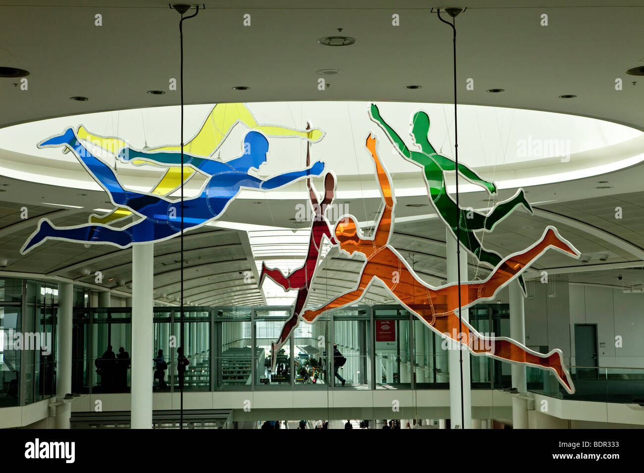 La obra de arte, el Aeropuerto Internacional de Toronto (Pearson), Mississauga, Ontario, Canadá Foto de stock