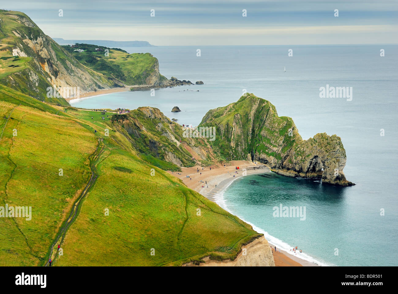 Puerta de Durdle costa de Dorset Foto de stock