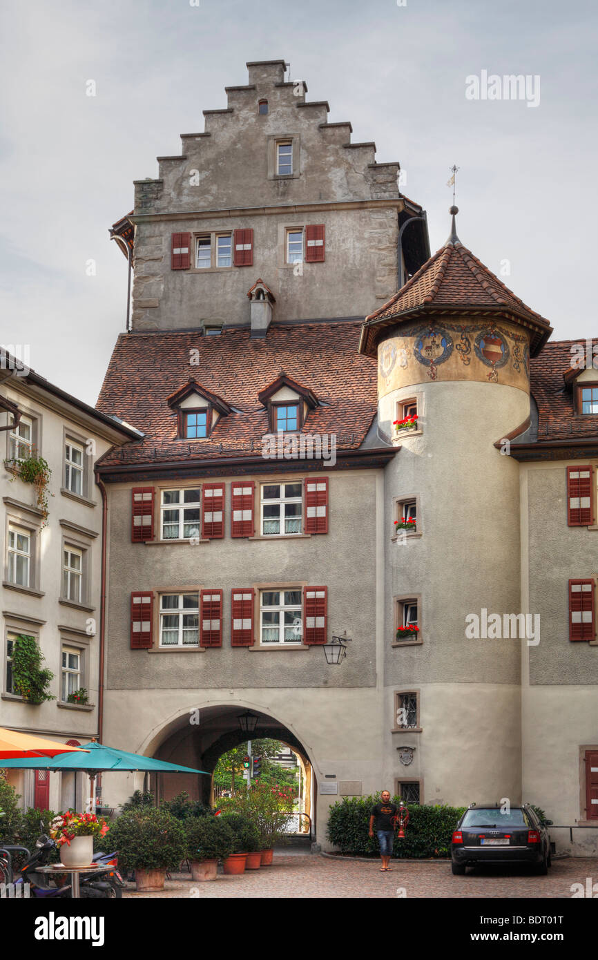 Chur's Gate, en Feldkirch, Vorarlberg, Austria, Europa Foto de stock