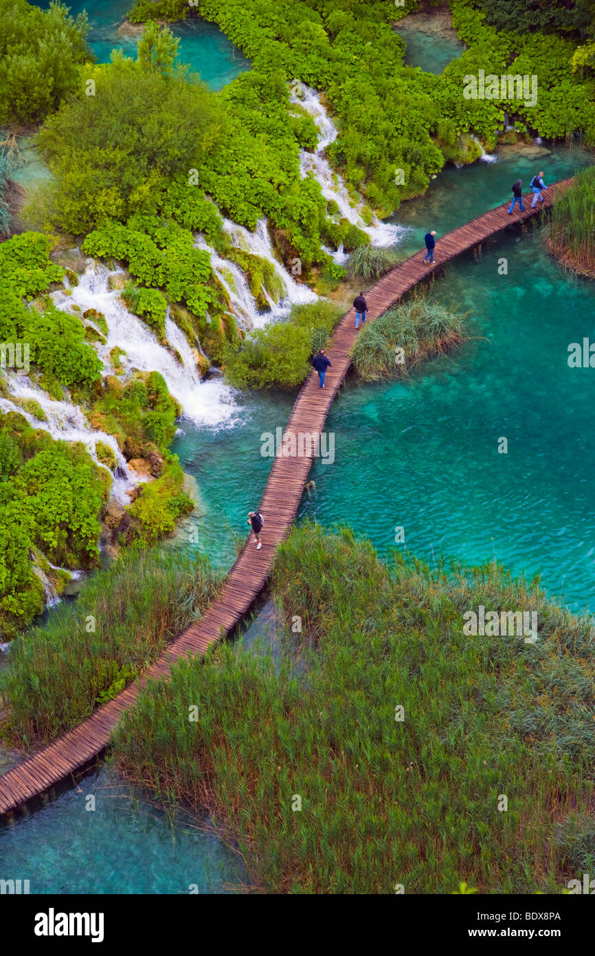 Plitvicka Jezera, Parque Nacional de Los Lagos de Plitvice, Lika-Senj, Croacia, Europa Foto de stock